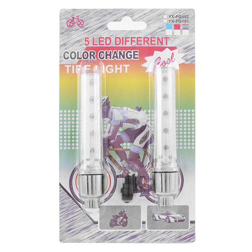 Велосипедный золотник светодиодный YX-FG192, Ultra brite, 3 цвета, 5 LED | Зображення 1