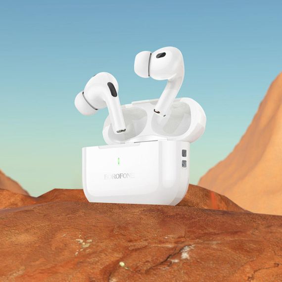 Беспроводные наушники BOROFONE BW59 True wireless stereo headset White | Зображення 6