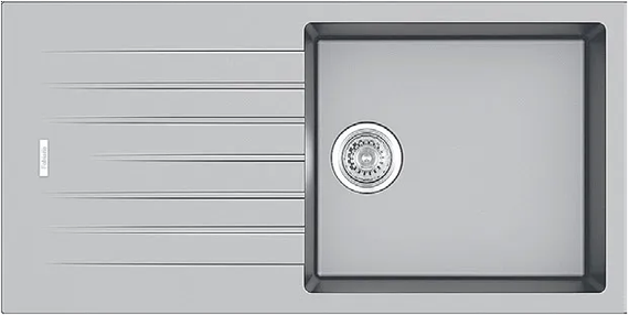 Кухонна мийка Fabiano Classic 100x50 Grey Metallic 8221.301.0783