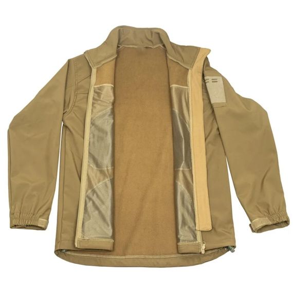 Куртка демісезонна SoftShell, фліс від -10 до +15 °С койот | Зображення 4
