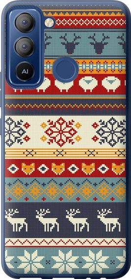 Чехол на Tecno POP 5 LTE BD4 Рождественский орнамент "3303u-2639-17620"