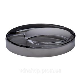 Скляна попільничка для сигарет 13х7.5х2.5 см попільничка декоративна настільна Сіра HP-4-135