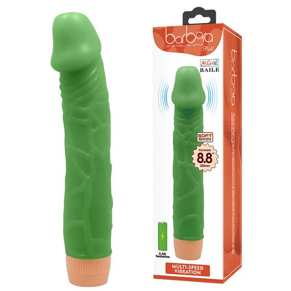 Вібратор - Barbara Bill Vibrator 8,8" Green Sex Aura