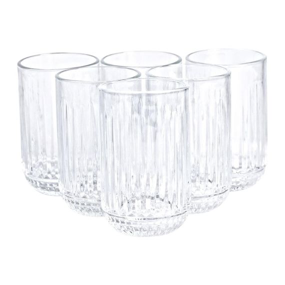 Набір склянок з товстого скла 6 шт скляні стакани 500 мл для холодних напоїв скляні стакани 500 мл HP-YH-37