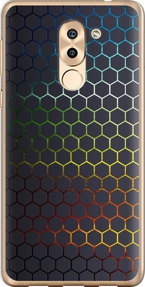Чехол на Huawei Honor 6X Переливающиеся соты "498u-460-17620"