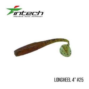 Силиконовая приманка, Съедобный силикон Intech Интеч Long Heel 4"6 шт #25