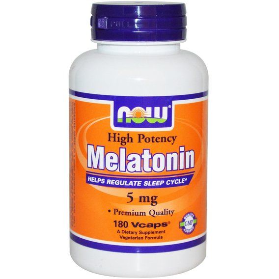 Мелатонін для сну NOW Foods Melatonin 5 mg 180 Veg Caps