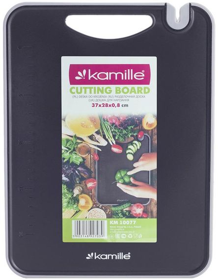 Дошка обробна Kamille Kumamoto пластикова 37x28x0.8см з точила для ножів | Зображення 5