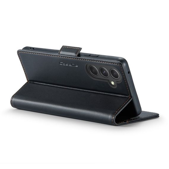 Кожаный чехол-книжка Retro Case для Samsung Galaxy A35 цвет Черный | Зображення 3