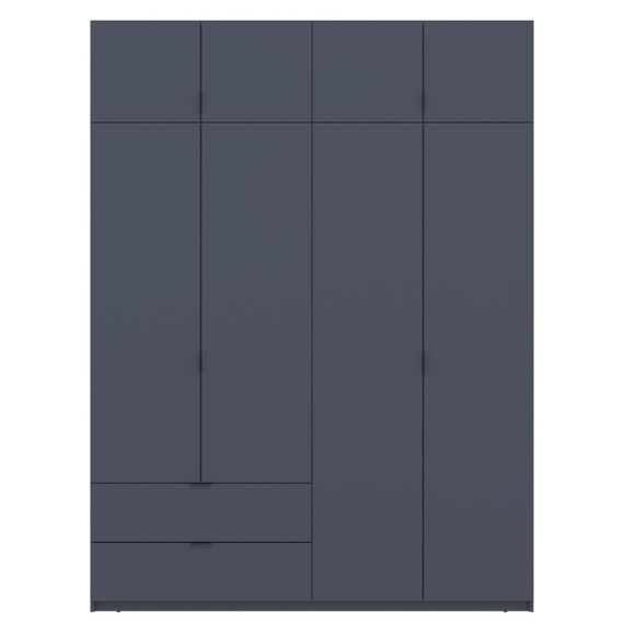 Шафа розпашна с антресолью Doros Лукас 180х50х240 см Графіт (DRS-011192) | Зображення 2