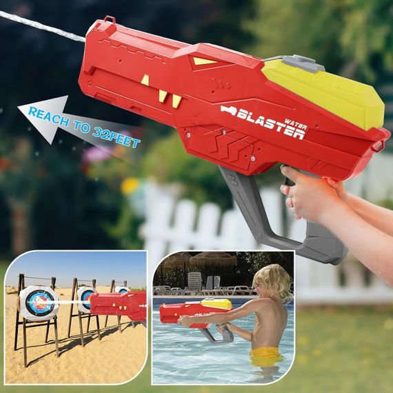 Водяной пистолет детский «Крокодил» Water Gun • Аккумуляторный водный бластер с автоматическим набором воды для летних игр | Зображення 1