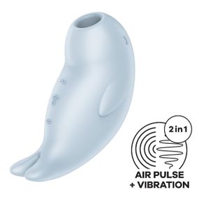 Вакуумний кліторальний стимулятор з вібрацією Satisfyer Seal You Soon, 2 незалежні мотори Sex Aura