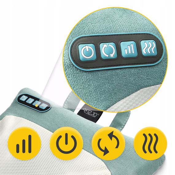 Подушка-масажер 4FIZJO Shiatsu Lite Green (P-5905973404143) | Зображення 6