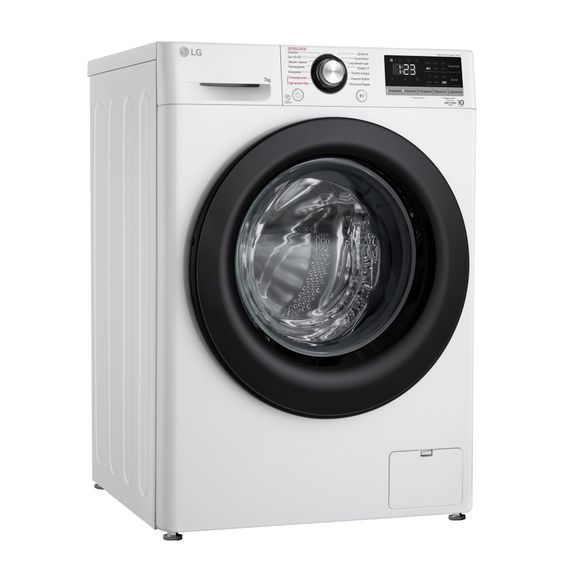 Стиральная машина фронтальная, 7кг, 1200, A+++, 48см, дисплей, пара, инвертор, белый (F2V3HS6WW) | Зображення 1