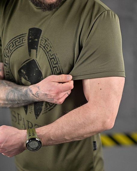 Тактична потоотводяща футболка Oblivion SPARTAN олива ДЛ6583 | Зображення 3