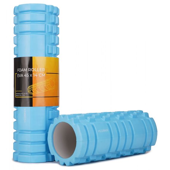 Масажний ролик Cornix EVA 45 x 14 см (валик, роллер) XR-0044 Sky Blue