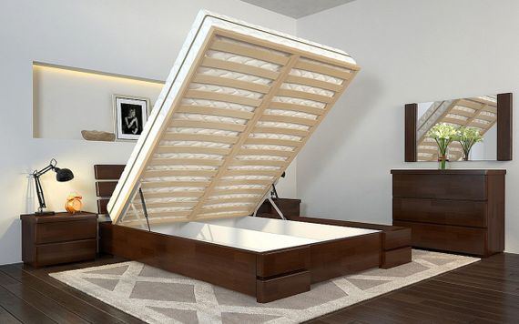 Деревянная кровать Дали Люкс с механизмом 160х190 см Arbor Drev 180х200 | Зображення 1
