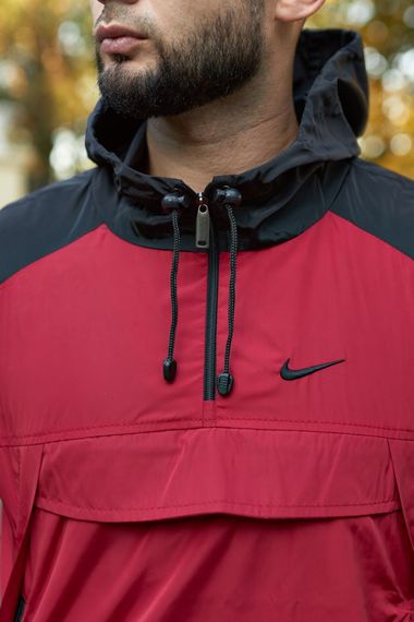 Анорак чоловічий "House" Nike чорно-червоний | Зображення 8