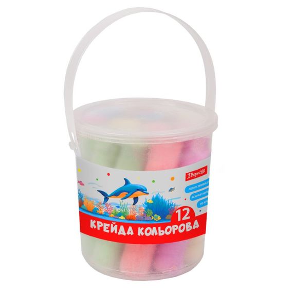 Крейда кольорова кругла 1 Вересня JUMBO 400548 12 шт