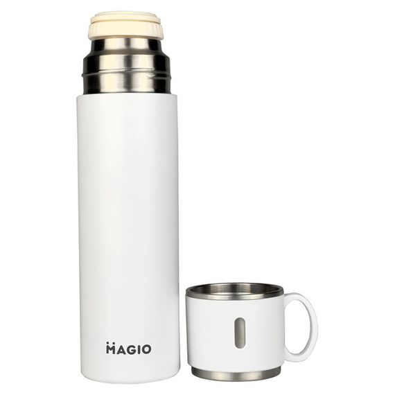Термос MAGIO MG-1046W 0.5 л, Красивий невеликий термос, Термокухоль для дітей, Фляга для пікніка | Зображення 2