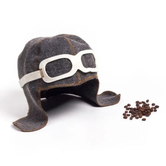 Набор подарочный мужской для бани и сауны "Пилот" 5 предметов натуральный войлок | Зображення 1