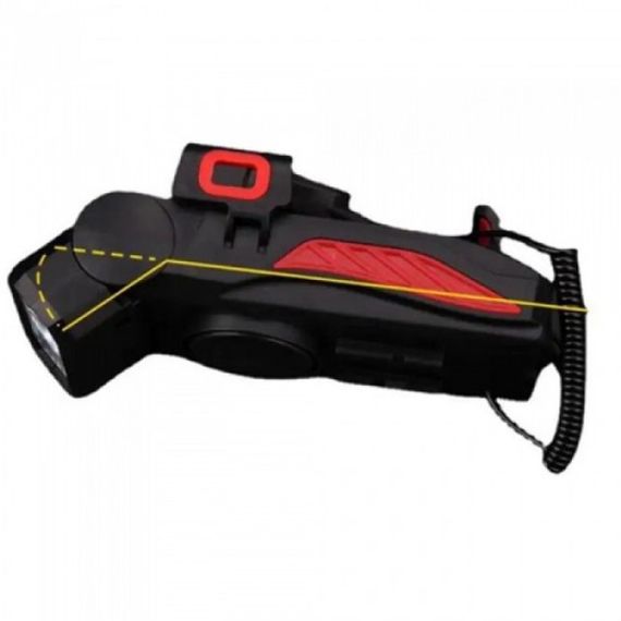 Фара вело велосипедная для велосипедов LY-25-2T6 (white+yellow), Фонарь велосипедный на батарейках OI-24 | Зображення 3