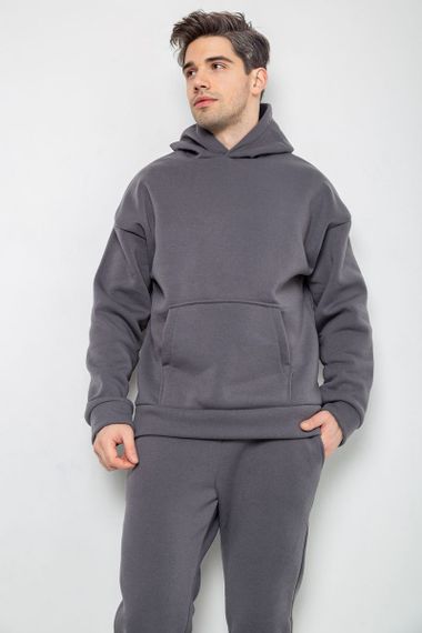 Спорт костюм чоловічий на флісі, колір сірий, 177R235-1 | Зображення 1