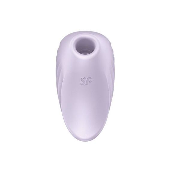 Вакуумный клиторальный стимулятор с вибрацией Satisfyer Pearl Diver Violet | Зображення 3