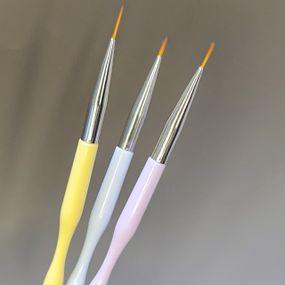 Набор кистей для росписи, вензелей и френча (3шт)