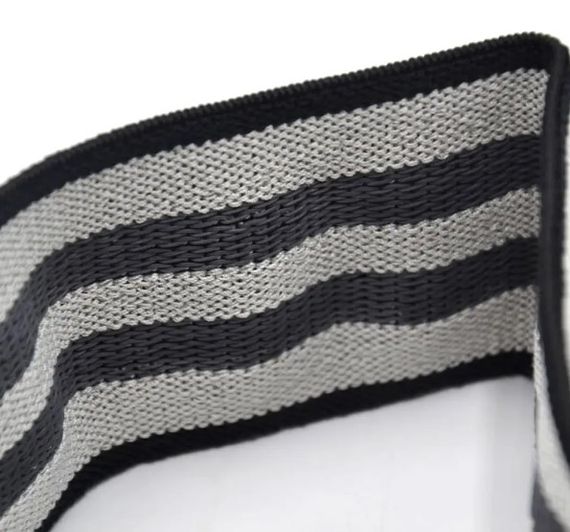 Тканева гумка для фітнесу та спорту PowerPlay 4111 Hip Band S Heavy Сіра (d_64cm) (PP_4111_Grey_S) | Зображення 3