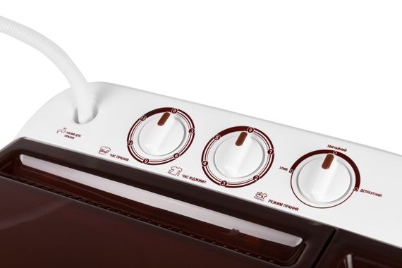 Стир. машина полуавтомат ARDESTO WMH-B65C, 6.5кг, 1350, 41см, Отжим, Таймер, Белый (WMH-B65C) | Зображення 3