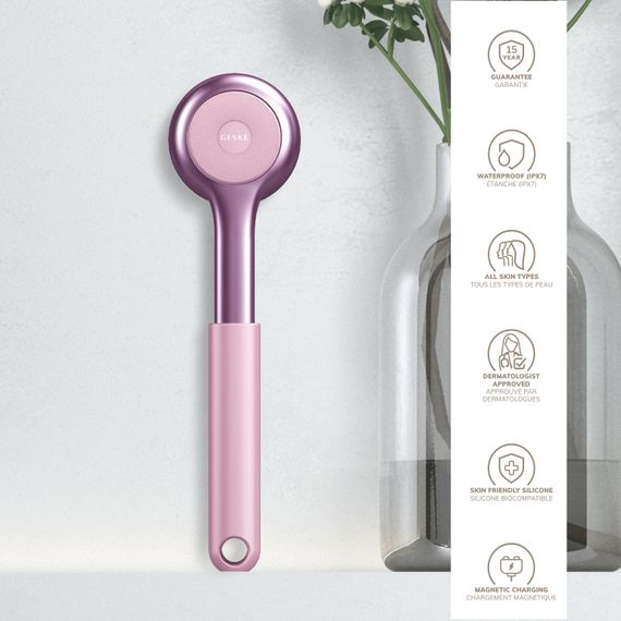 Ультразвукова щітка для всього тіла GESKE Sonic Full-Body Brush&Intensive Exfoliator 8в1 pink | Зображення 2