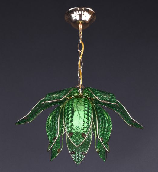 Люстра підвісна на 1 лампочку 27795 Золото 25-40х35х35 см. | Зображення 3