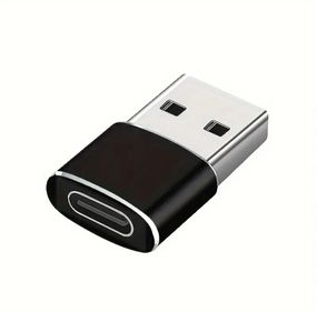 Переходник с USB на Type-C OTG, USB Type-C. Чёрный