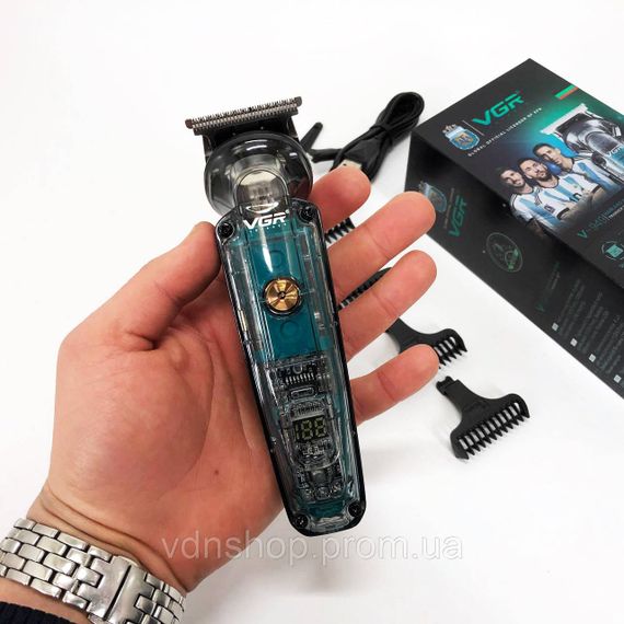 Електрична машинка тример для волосся і бороди VGR V-949, Машинка для стрижки на акумуляторі BN-15 | Зображення 4