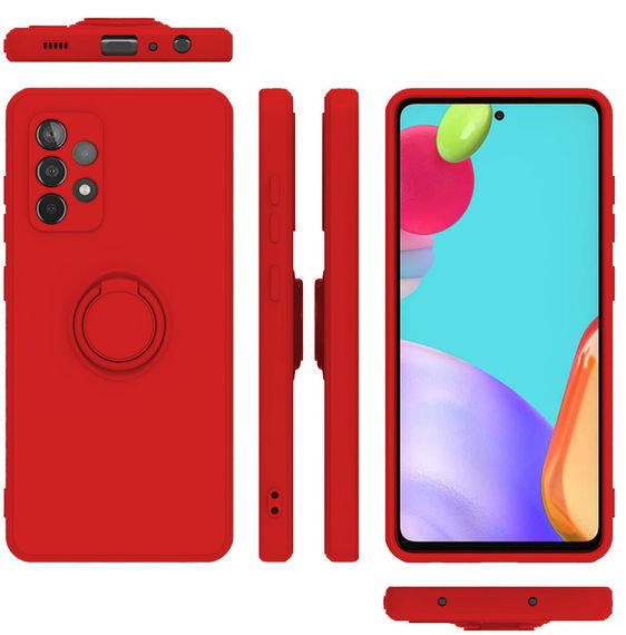 Чохол TPU Candy Ring Full Camera Samsung Galaxy A52 5G Red
