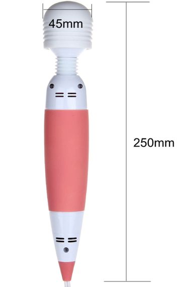 Вібромасажер Wand Solo 10 режимів вібрації рожевий-білий sexstyle | Зображення 4