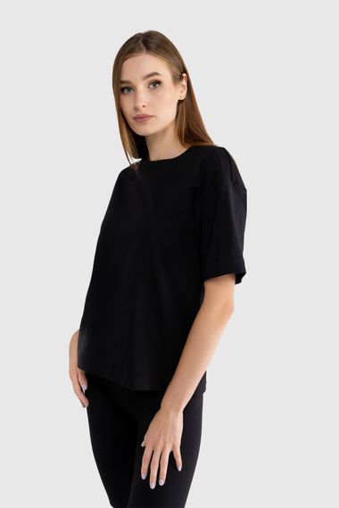 Костюм однотонний жіночий LAWA CTM WBC02312 футболка + шорти M Чорний shop (2000989912347) | Зображення 3