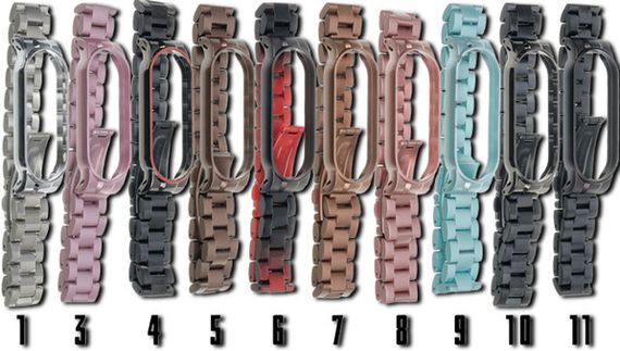 Ремінець Steel метал № 8 для Mi Band 5/6 XPRO (MAW-42937_360)