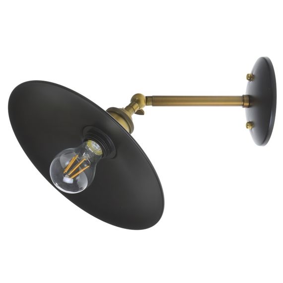 Бра настенное накладное лофт BL-404W/1 E27 BK | Зображення 7