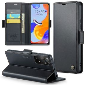 Шкіряний чохол-книжка Retro Case для Xiaomi Redmi Note 11 4G / 11s / Note 12s колір Чорний