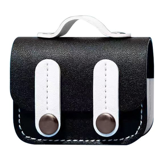 Кожаный футляр Briefcase для наушников AirPods Pro Black / White