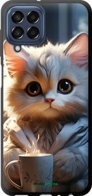 Чохол на Samsung Galaxy M33 M336B Білий кіт "5646b-2633-2448"