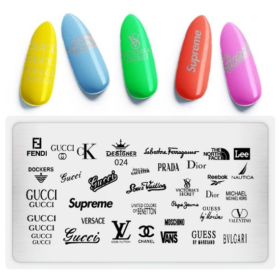 Пластина 024 для стемпінгу Designer Professional (12х6см) | Зображення 1