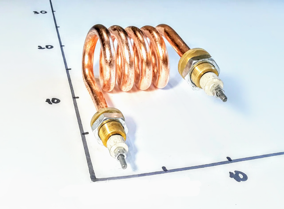 Тэн медный 3500W D10 штуцер м18 водяной дистиляторный | Зображення 3
