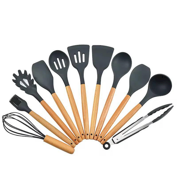 Набор кухонных принадлежностей 12шт Kitchen Set Gray | Зображення 1