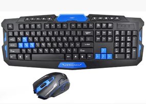 Комплект бездротовий HK-8100 (KB + Mouse), (Eng / Pyc), 2.4G, Box