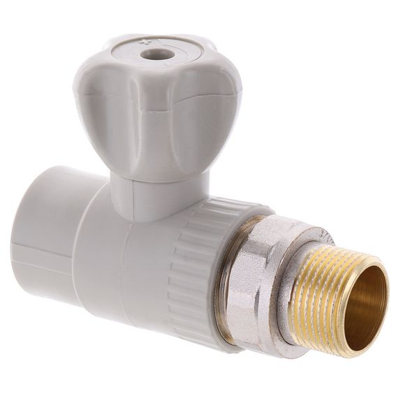 Кран радіаторний прямий Europroduct EP.0126 - 25x3/4M" (латунна куля) (EP4051) | Зображення 1