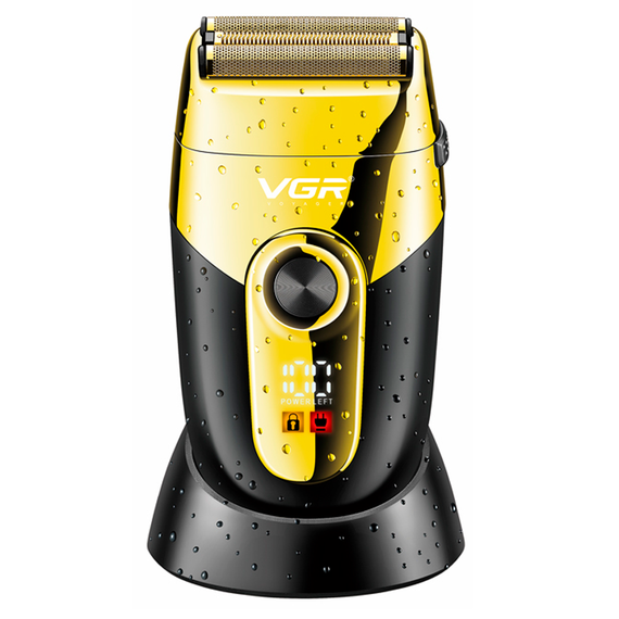 Электробритва VGR V-383 шейвер, двойное лезвие и триммер, IPX4, LED дисплей | Зображення 1