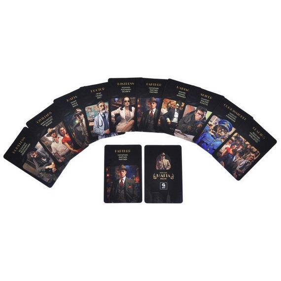 Настольная игра "Мафия Делюкс" QB701-002 с песочными часами, повязками для глаз | Зображення 2